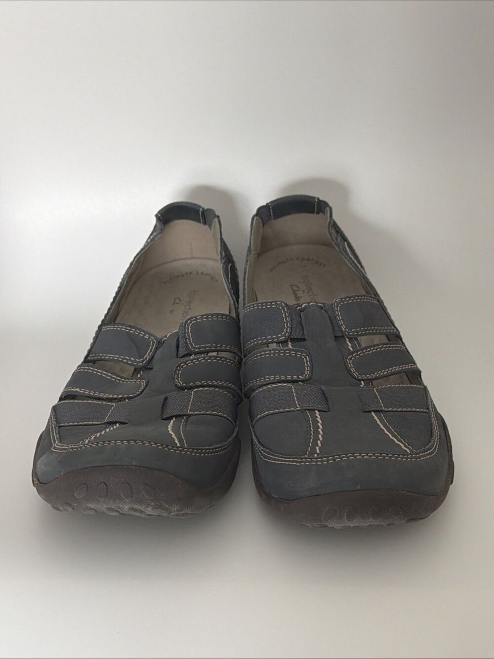 Cloud Steppers by Clarks Sillian Stork Womens 12 M Blue Casual Comfort Slip-On - Picture 6 of 9